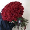 101 king size red roses long