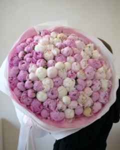 bukiet mix piwonii, bouquet mix peony, dostawa w warszawie