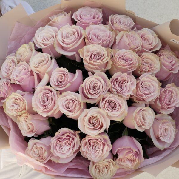 Bukiet różowych róż