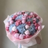 bukiet różowo niebieski, pink blue