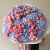 bukiet różowo niebieski, pink blue