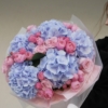 bukiet różowo niebieski, pink blue