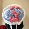 bukiet różowo niebieski, pink blue