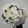 biały bukiet z dostawą w warszawie kwiaty