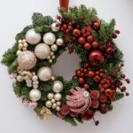 wianek na dzwi medium, christmas wreath, wianek bożonarodzeniowy