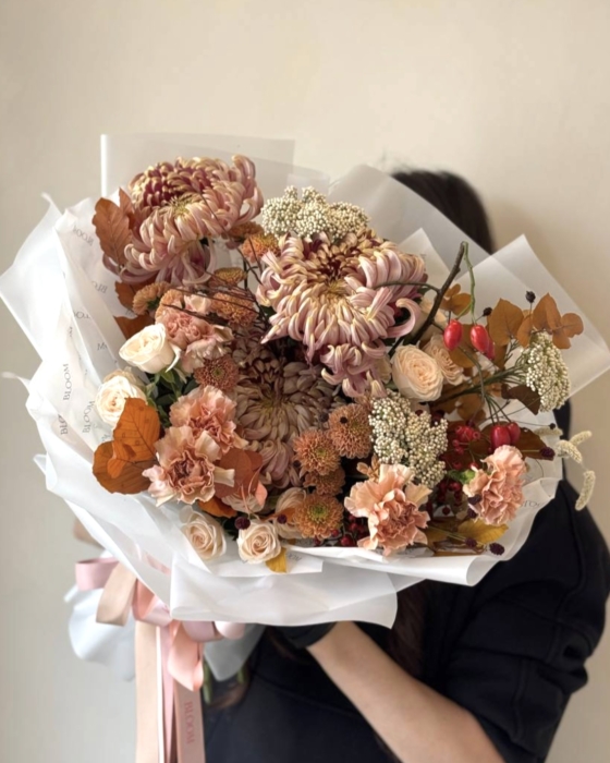 bukiet dnia, cozy fireside blooms 315 zl