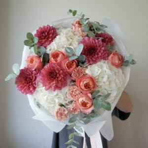 Bukiet Coral Romance tlo