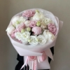 piwonia i eustoma bukiet