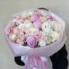 piwonia i eustoma bukiet