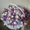 Kosz kwiatów "Pastel Lavender Bliss