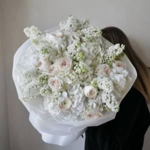 Bukiet White lilac tlo