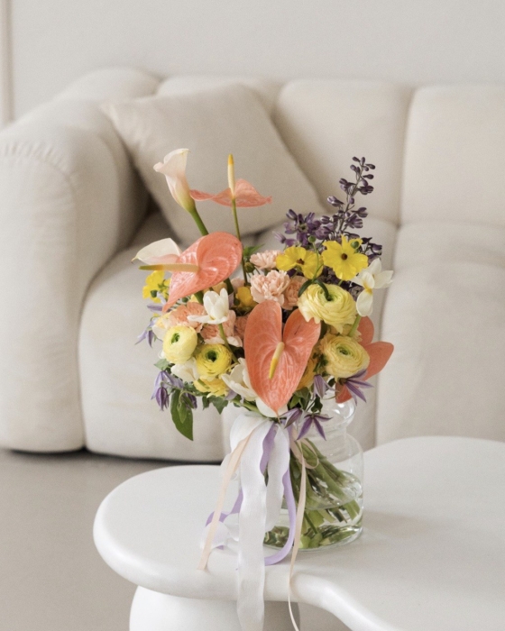 Coral & Lavender home