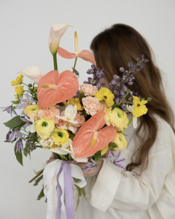 Coral & Lavender medium