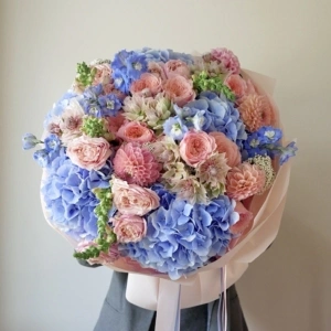 Peach blue tlo