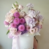 Box kwiatowy Blush Garden king