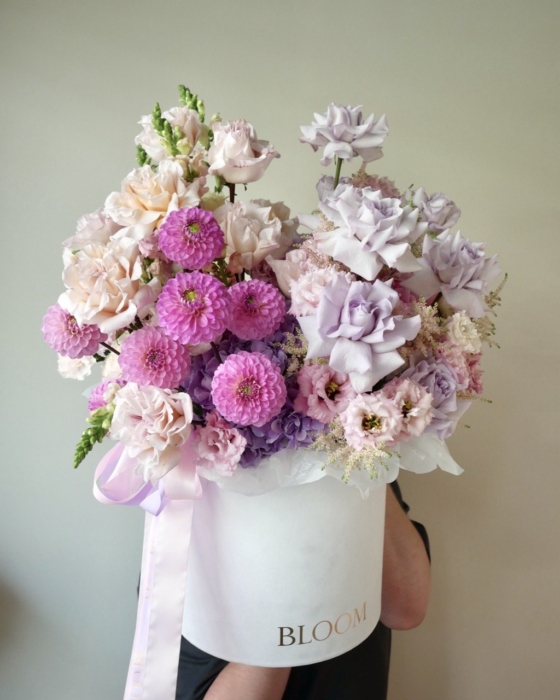 Box kwiatowy Blush Garden king