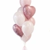 Set balonów z akcentem 7 pink